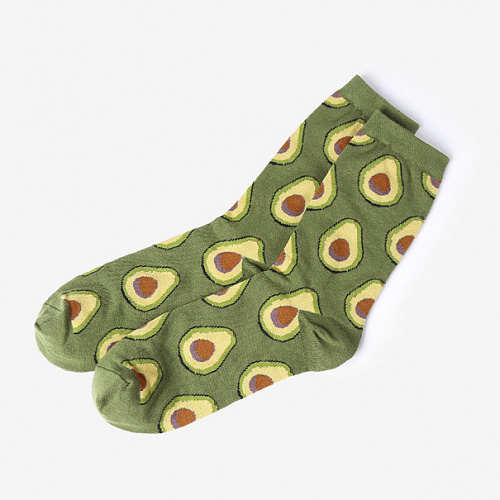 Носки "Авокадо" (зеленые) купить оптом