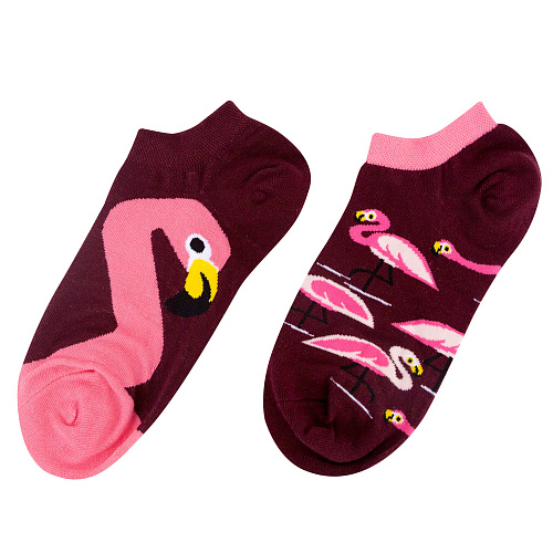 Носки короткие "Розовый фламинго" купить оптом