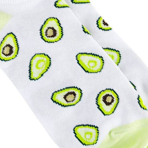 Носки короткие "Половинки авокадо", разм.35-39 купить оптом
