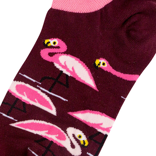 Носки короткие "Розовый фламинго" купить оптом