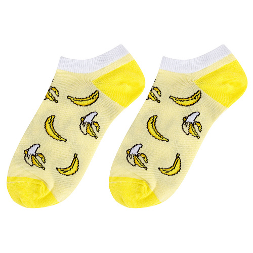 Носки короткие "Бананчики", разм.35-39 купить оптом