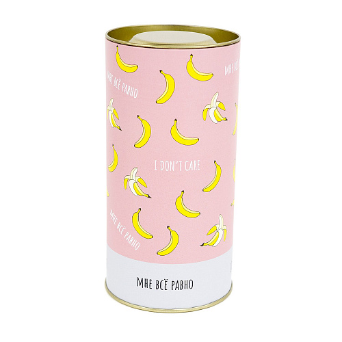 Носки в тубусе (2 пары) "Банановые" (розовый), разм.35-39 купить оптом