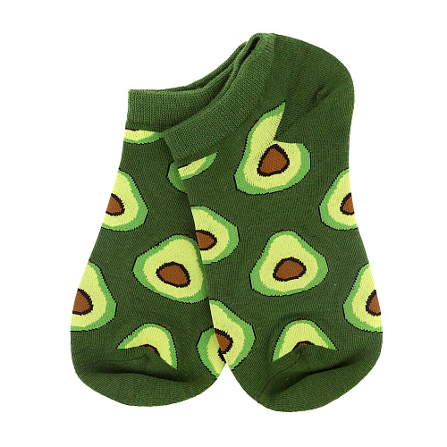 Носки короткие "Авокадо" (зеленые) купить оптом